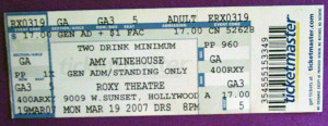 Amy Winehouse ticket 2014-09-11 15.08